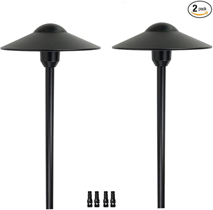 Arrownine Cast Aluminum Low Voltage Landscape Path Area Spread Lighting Pathway Lights Included Ground Spike,Wire | Lumora