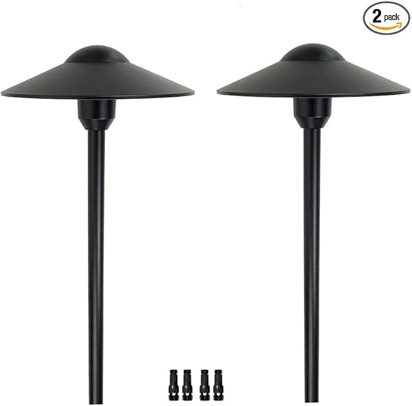 Arrownine Cast Aluminum Low Voltage Landscape Path Area Spread Lighting Pathway Lights Included Ground Spike,Wire | Lumora