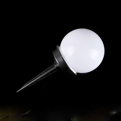 Solar Garden Lights, LED Solar Powered Globe Lights, White, Plastic, Waterproof, Outdoor Use Only