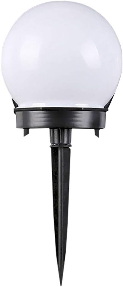 Solar Garden Lights, LED Solar Powered Globe Lights, White, Plastic, Waterproof, Outdoor Use Only