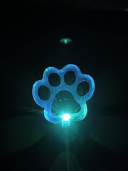 Starry Illuminate 3 PCS Solar Color Changing Dog Paw Puppy Paw Style Garden Stake Light