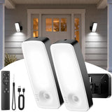 TANBABY Rechargeable Outdoor Wall Lights, Porch Lights with Motion Sensor