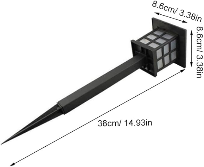 Uonlytech 5 Pcs Solar Pathway Lights Outdoor LED Garden Solar Ground Lights for Walkway Lawn Patio Driveway Black