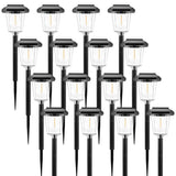 16Pack Solar Pathway Lights Outdoor, Warm White LED Waterproof Solar Lights