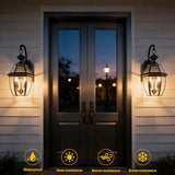 Outdoor Wall Lights, 20" Large Exterior Light, 2-Light Waterproof.
