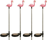 (4 Pack) Solar Outdoor Garden Pathway Stake Red LED Flamingo Yard Light | Lumora