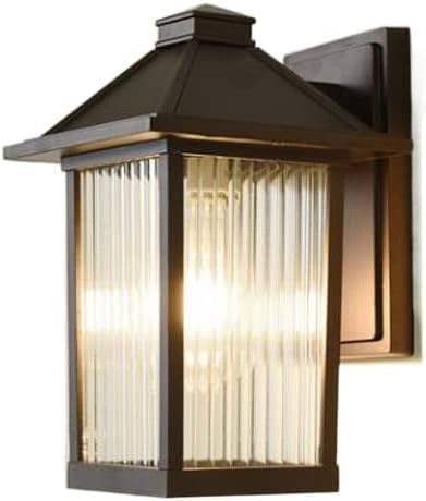 Modern and Simple Outdoor Wall Sconce,e 26 Base Socket Exterior,Waterproof Matte Brown AlumiExpression artistique m | Lumora