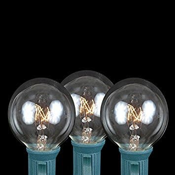G30 Patio String Lights with 25 Globe Bulbs - Garden Hanging String Lights - Vintage Backyard Patio Lights | Lumora