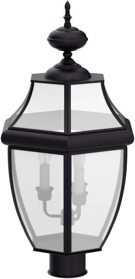 Urban Ambiance Luxury Colonial Outdoor Post Light, Large Size: 23" H x 12.5" W, with Tudor Style Elements | Lumora