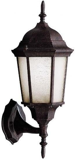 Kichler Madison 19.75" 1 Light Outdoor Wall Light with Clear Beveled Glass in Tannery Bronze | Lumora
