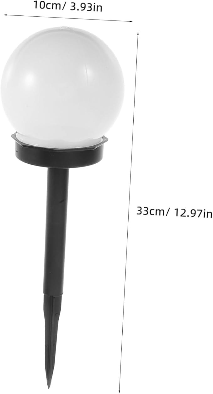 Solar Lawn Lamp Warm Light Outdoor Garden Solar Globe Light Decorative Pathway Landscape Driveway Plug-