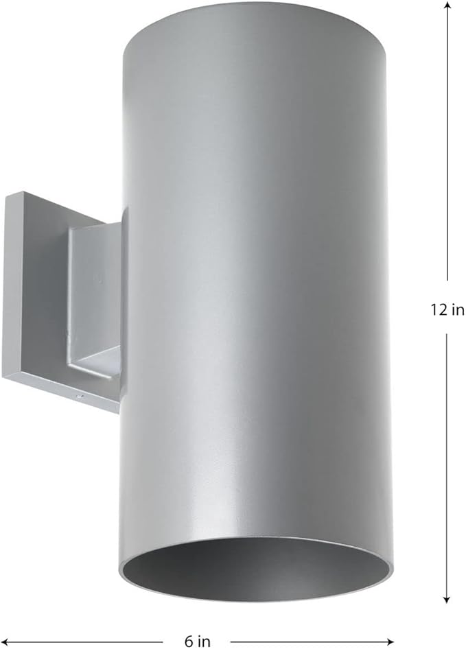 Progress Lighting 6-Inch Cylinder Outdoor Wall Sconce, 1-Light Modern Wall Mount Light, Interior and Exterior | Lumora