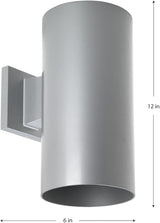 Progress Lighting 6-Inch Cylinder Outdoor Wall Sconce, 1-Light Modern Wall Mount Light, Interior and Exterior | Lumora