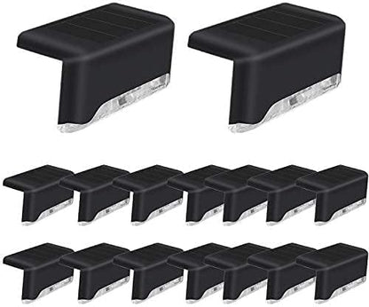 16 Pack Solar Deck Lights, The LED Lights for Outdoor, Waterproof Solar LED Lights for Deck, Step, Railing, Wall, Patio, Garden, Stair, Yard and Driveway Path (Warm White)