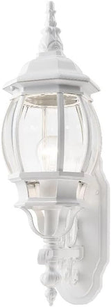 Livex Lighting 7520-13 Frontenac Traditional 1-Light Outdoor Wall Lantern with Clear Beveled Glass Shades, 21" x 7" | Lumora