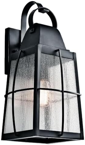 Kichler 49554BKT Tolerand Outdoor Wall 1-Light, Textured Black 10-Inch, 20"