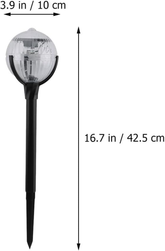 Homoyoyo 2pcs Solar Lawn Lights Outdoor Garden Path Lights with Color-Changing LED Lamps Solar Powered Decorative Landscape Lighting for Patio Yard