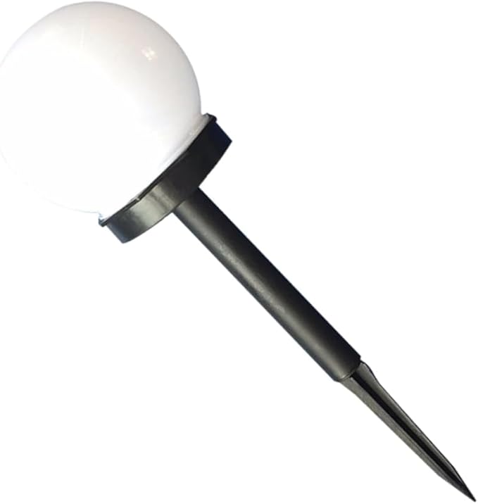 4pcs Solar Ball Lights White Round Garden Lamps for Outdoor Walkway and Lawn Easy Installation Solar-Powered Led Spheres for Lighting