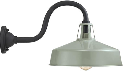 Progress Lighting Cedar Springs Collection 1-Light Farmhouse Outdoor Extra-Large Wall Lantern Light Pistachio