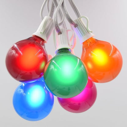 Hometown Evolution, Inc. G50 2" LED Assorted Colored Outdoor Globe String Lights (White Wire, 10 ft)