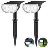 Consciot Solar Spot Lights Outdoor Waterproof, Landscape Solar Spotlights