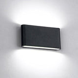 12W LED Outdoor Exterior Wall Sconces Step Down Light Fixture Lamp Black Finish Cool White | Lumora