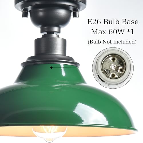 SAMTEEN Industrial Semi Flush Mount Ceiling Light