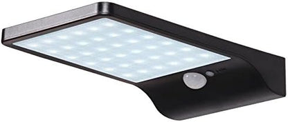 Solar Powered Lights Outdoor, Patio Deck Lights 36 LEDs, Super Bright Outside Waterproof Motion Sensor Lights, Solar Powered Lighting for Yard, Backyard, Pathway & Driveway (Black, Wall Sconces Type)