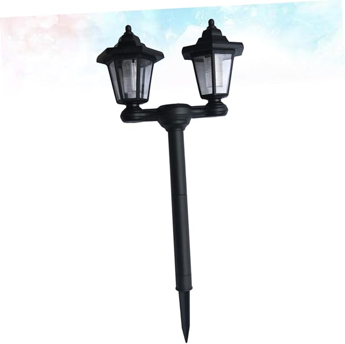 Sosoport Head Solar Garden Lights Ground Plug Solar Pathway Lights for Outdoor Decor for Lawn Patio Garden Park