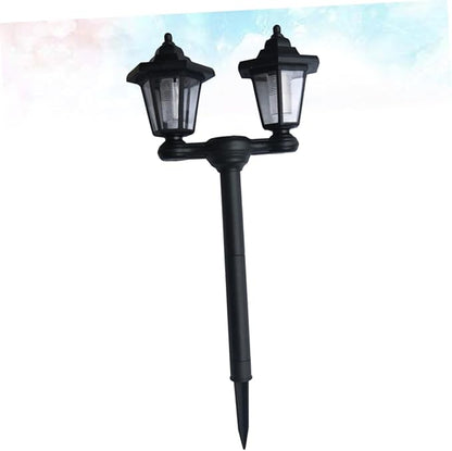 Sosoport Head Solar Garden Lights Ground Plug Solar Pathway Lights for Outdoor Decor for Lawn Patio Garden Park