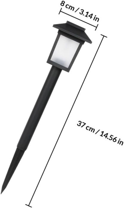 4pcs Waterproof Solar Garden Ground Lights, LED Lawn Pathway Yard Lamps with Solar Power, Outdoor Landscape Lighting for Backyard and Patio Decor