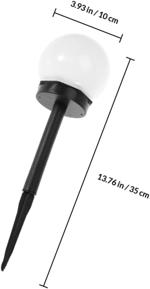 4pcs Solar Lawn Path Lights Waterproof Solar Garden Lamps Warm Light Outdoor Landscape Ground Plug Lighting for Patio and Courtyard