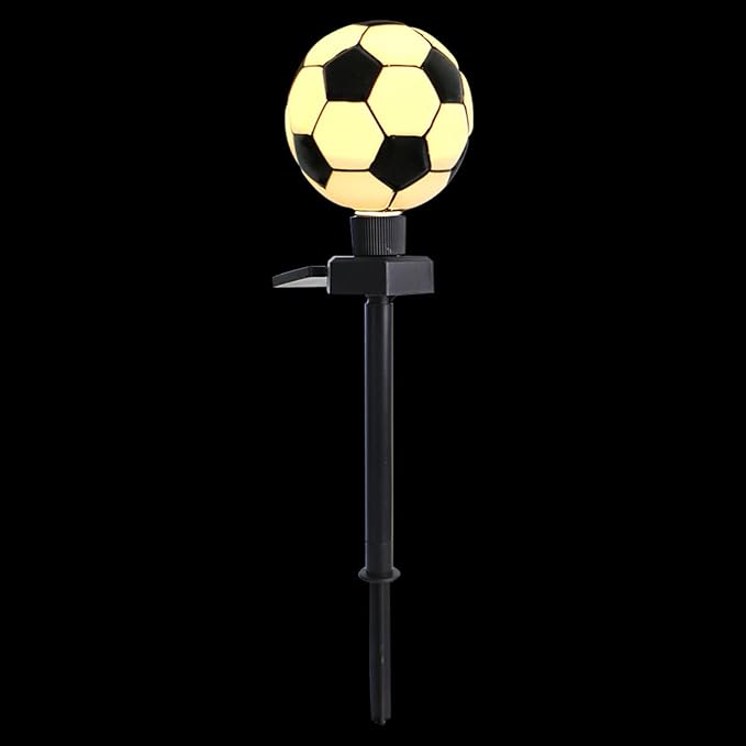 Solar Powered Soccer Lawn Stake Light, Outdoor Garden Solar Pathway Lamp, LED Decorative Yard Lawn Light for Patio and Garden Decor