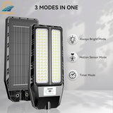 Adewalk 5000W Solar Lights Outdoor - 7000K LED Solar Street Lights Outdoor with Motion Sensor and Remote Control, IP66 Waterproof, Dusk to Dawn for Yard, Patio
