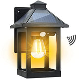 Solar Wall Lanterns Outdoor with 3 Modes, Dusk to Dawn Motion Sensor