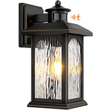 FILIYANO Motion Sensor Outdoor Wall Light Fixture, Dusk to Dawn, 1 Pack
