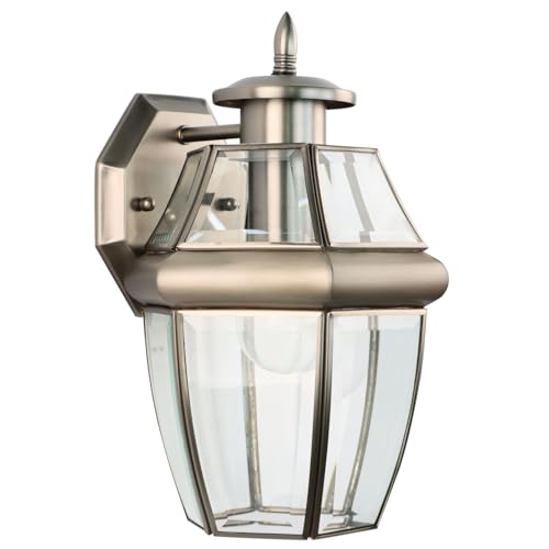 Outdoor Wall Lantern, 12 Inch Waterproof Exterior Light Fixture.