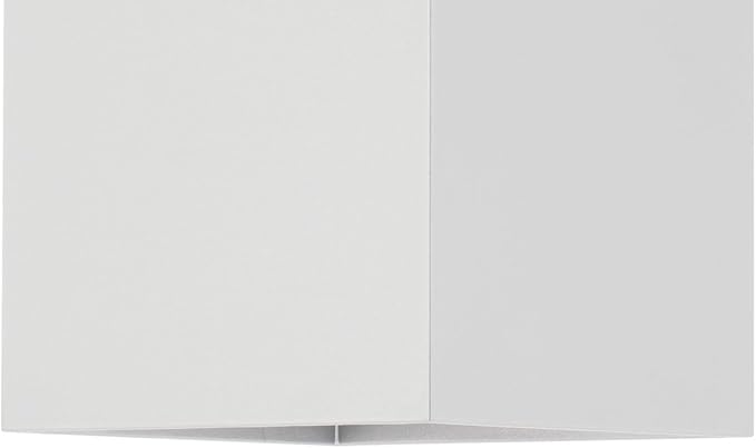 Progress Lighting 6" Aluminum Outdoor Wall Lantern Light, Square Collection, Outdoor, P5643-30, White