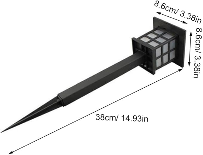 NUOBESTY 5pcs Solar Ground Lamp Outdoor Solar Pathway Lights Landscape Black Warm Light for Garden Driveway