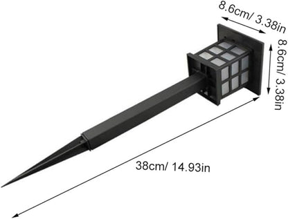 NUOBESTY 5pcs Solar Ground Lamp Outdoor Solar Pathway Lights Landscape Black Warm Light for Garden Driveway