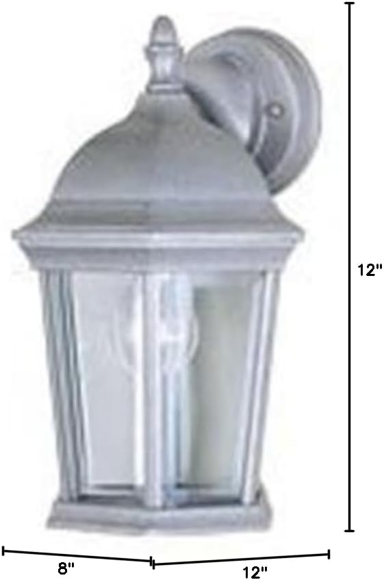 Maxim Cast-One Light Outdoor Wall Mount in Early American Style-8 Inches Wide by 12 inches high-Pewter Finish | Lumora