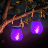 Hompavo Larger Gen2 Solar Lanterns Outdoor Waterproof with Ultra-Real Flame