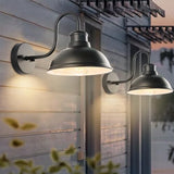 12" Barn Light Outdoor Wall Lights 2 Pack Large Exterior Lighting Fixtures