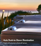 Solar Deck Light,Waterproof Night Lamp Reflective Flashing Warning Step Lights Driveway Dock Lights for Outdoor | Lumora