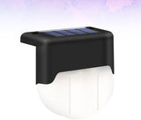 Solar Power Stair Lamp Warm LED Outdoor Handrail Fence Light Easy Installation Weatherproof for Garden Patio Pathway | Lumora