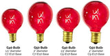 EST. LEE DISPLAY L D 1902 Indoor ＆ Outdoor G50 Globe Light Bulbs, Transparent Colored Glass, Incandescent, Steady | Lumora
