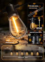 Minetom 163FT Solar String Lights Outdoor Waterproof,S14 Patio Lights