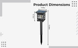 4 Pcs Solar Pathway Lights For Garden, Warm White Tungsten Filament, Auto On/Off Outdoor Landscape Lighting | Lumora