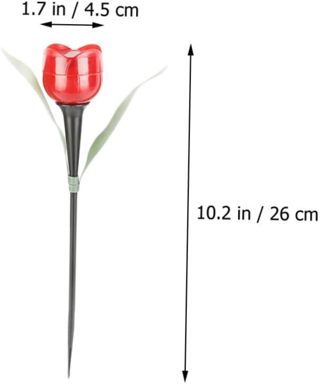 5Pcs Solar Tulip Lights Outdoor Garden Stake Lamp Solar Power Landscape Lighting Decorative LED Lights for Lawn Patio Backyard Holiday Decoration