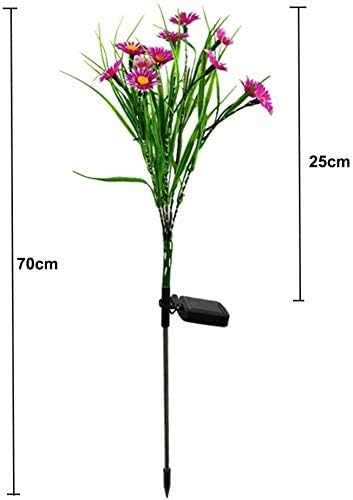 Solar Lawn Light Flower Light 2 Pack 28LED Daisy Solar Garden Light,Outdoor Decoration Stake Lights,Waterproof Solar Landscape Light Statue lamp Garden Stakes Decorative,Lawn (Pink)
